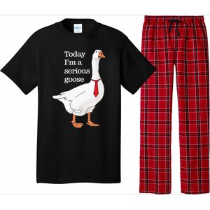 Today I Am A Serious Goose Funny Oddly Specific Dank Meme Pajama Set