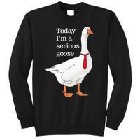 Today I Am A Serious Goose Funny Oddly Specific Dank Meme Tall Sweatshirt