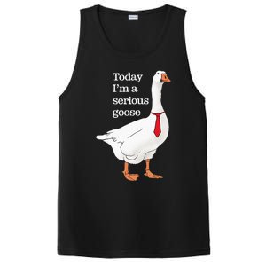 Today I Am A Serious Goose Funny Oddly Specific Dank Meme PosiCharge Competitor Tank