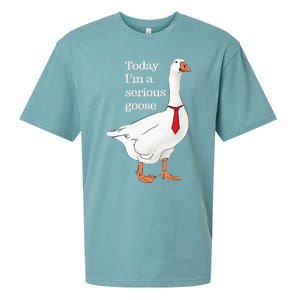 Today I Am A Serious Goose Funny Oddly Specific Dank Meme Sueded Cloud Jersey T-Shirt