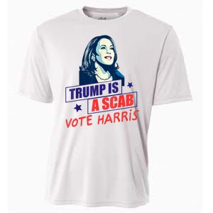 Trump Is A Scab Vote Kamala Harris Funny 2024 Cooling Performance Crew T-Shirt