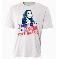 Trump Is A Scab Vote Kamala Harris Funny 2024 Cooling Performance Crew T-Shirt