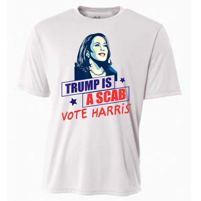 Trump Is A Scab Vote Kamala Harris Funny 2024 Cooling Performance Crew T-Shirt