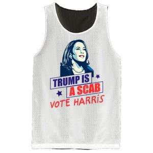 Trump Is A Scab Vote Kamala Harris Funny 2024 Mesh Reversible Basketball Jersey Tank