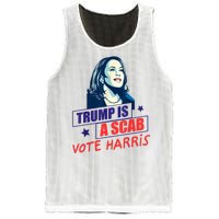 Trump Is A Scab Vote Kamala Harris Funny 2024 Mesh Reversible Basketball Jersey Tank