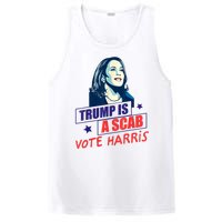 Trump Is A Scab Vote Kamala Harris Funny 2024 PosiCharge Competitor Tank