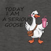 Today I Am A Serious Goose Funny Vector Backpack