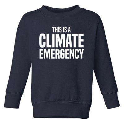 This Is A Climate Emergency Toddler Sweatshirt