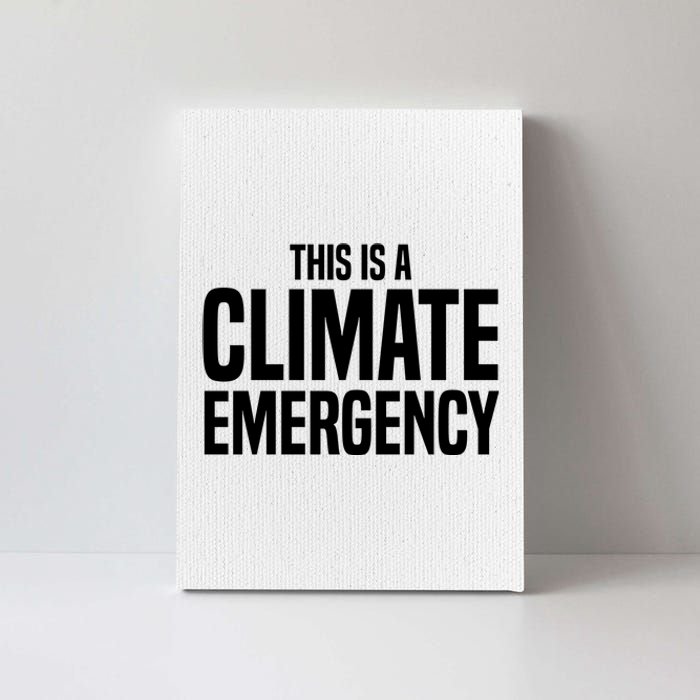 This Is A Climate Emergency Canvas