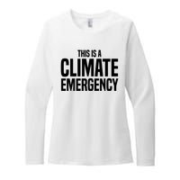 This Is A Climate Emergency Womens CVC Long Sleeve Shirt