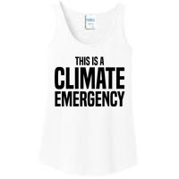 This Is A Climate Emergency Ladies Essential Tank