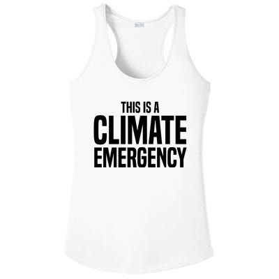 This Is A Climate Emergency Ladies PosiCharge Competitor Racerback Tank