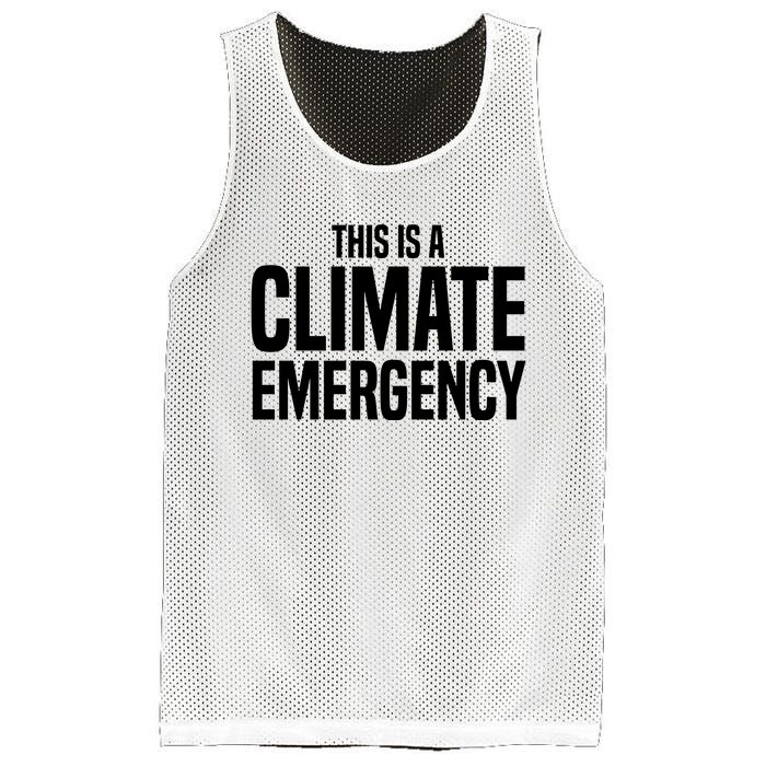 This Is A Climate Emergency Mesh Reversible Basketball Jersey Tank