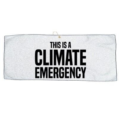 This Is A Climate Emergency Large Microfiber Waffle Golf Towel