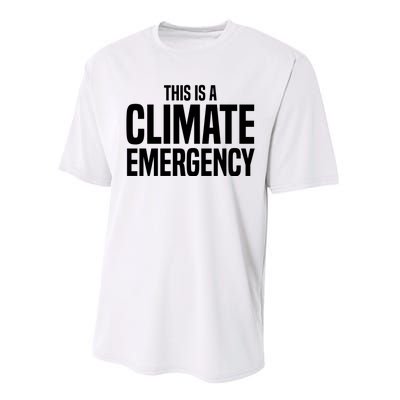 This Is A Climate Emergency Performance Sprint T-Shirt