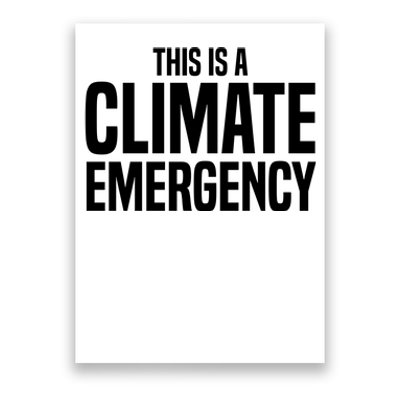 This Is A Climate Emergency Poster