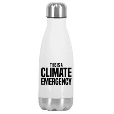 This Is A Climate Emergency Stainless Steel Insulated Water Bottle