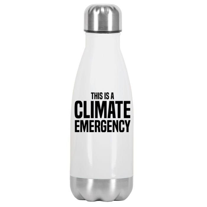 This Is A Climate Emergency Stainless Steel Insulated Water Bottle