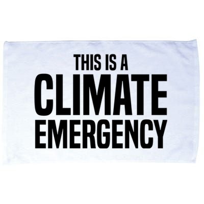 This Is A Climate Emergency Microfiber Hand Towel