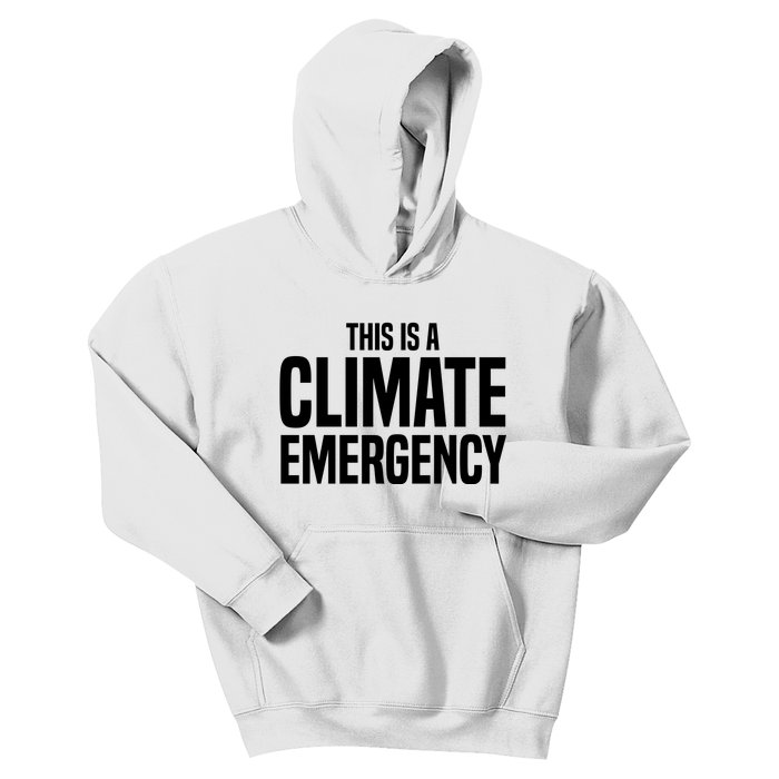 This Is A Climate Emergency Kids Hoodie