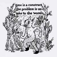 Time Is A Construct The Problem Is Us Take To The Woods Trucker Hat
