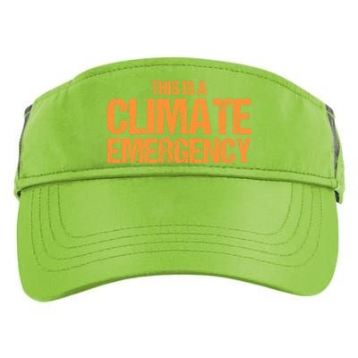 This Is A Climate Emergency Adult Drive Performance Visor