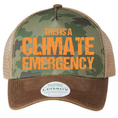 This Is A Climate Emergency Legacy Tie Dye Trucker Hat