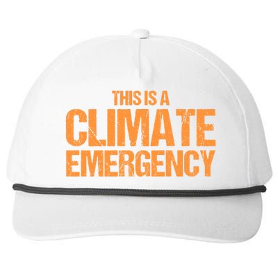 This Is A Climate Emergency Snapback Five-Panel Rope Hat