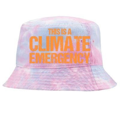 This Is A Climate Emergency Tie-Dyed Bucket Hat