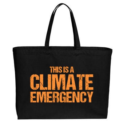 This Is A Climate Emergency Cotton Canvas Jumbo Tote