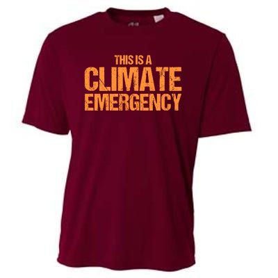 This Is A Climate Emergency Cooling Performance Crew T-Shirt