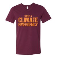 This Is A Climate Emergency V-Neck T-Shirt