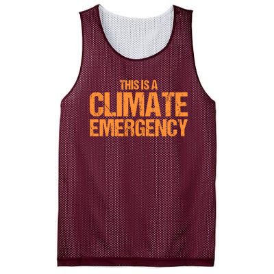 This Is A Climate Emergency Mesh Reversible Basketball Jersey Tank