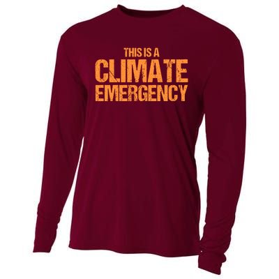 This Is A Climate Emergency Cooling Performance Long Sleeve Crew