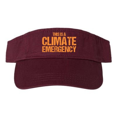 This Is A Climate Emergency Valucap Bio-Washed Visor