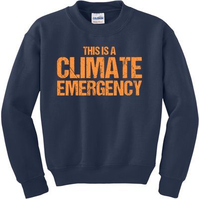 This Is A Climate Emergency Kids Sweatshirt