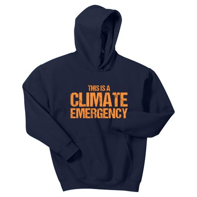 This Is A Climate Emergency Kids Hoodie