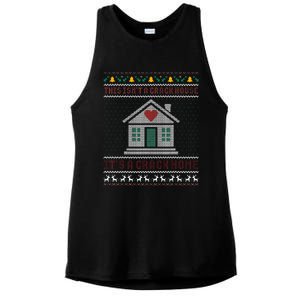 This IsnT A Crack House ItS A Crack Home Christmas Ugly Ladies PosiCharge Tri-Blend Wicking Tank