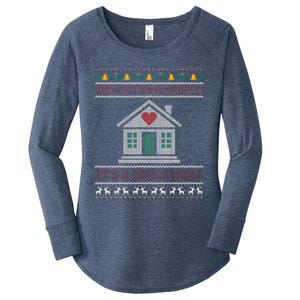 This IsnT A Crack House ItS A Crack Home Christmas Ugly Women's Perfect Tri Tunic Long Sleeve Shirt