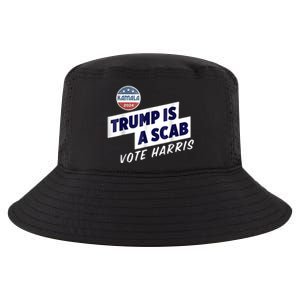 Trump Is A Scab Vote Kamala Harris Cool Comfort Performance Bucket Hat