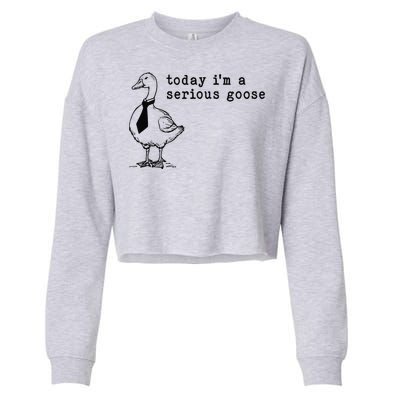 Today IM A Serious Goose Gift Cropped Pullover Crew