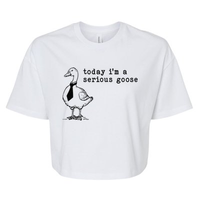 Today IM A Serious Goose Gift Bella+Canvas Jersey Crop Tee