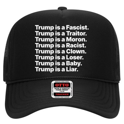 Trump Is A Fascist Traitor Moron Racist Clown Loser Liar Trucker Hat