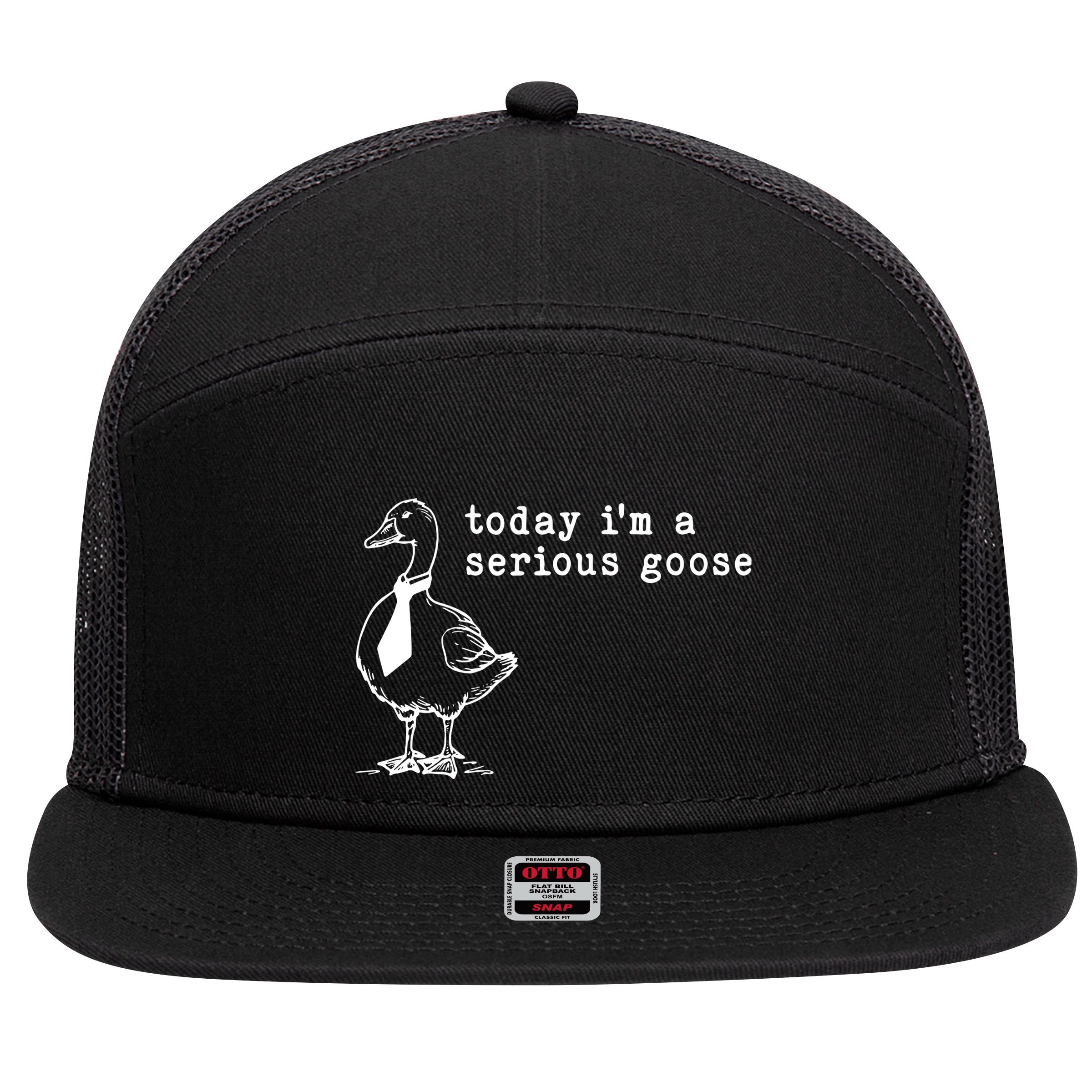 Today IM A Serious Goose 7 Panel Mesh Trucker Snapback Hat