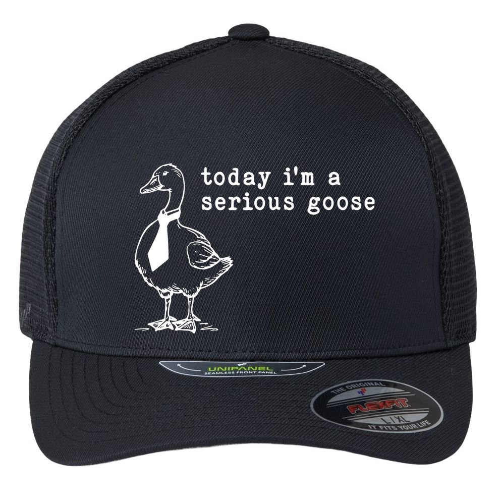 Today IM A Serious Goose Flexfit Unipanel Trucker Cap