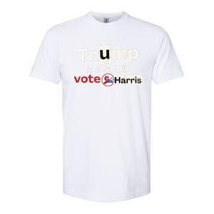 Trump Is A Scab Vote Kamala Harris Softstyle CVC T-Shirt