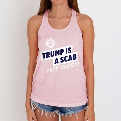 Trump Is A Scab Trump’S A Scab Women's Knotted Racerback Tank