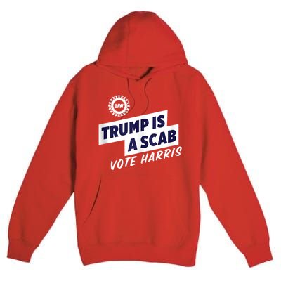 Trump Is A Scab Trump’S A Scab Premium Pullover Hoodie