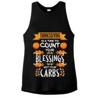Thanksgiving Is A Time To Count Your Blessings Not Your Carbs Ladies PosiCharge Tri-Blend Wicking Tank