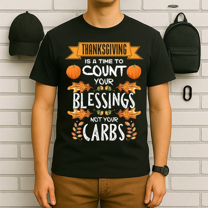 Thanksgiving Is A Time To Count Your Blessings Not Your Carbs T-Shirt